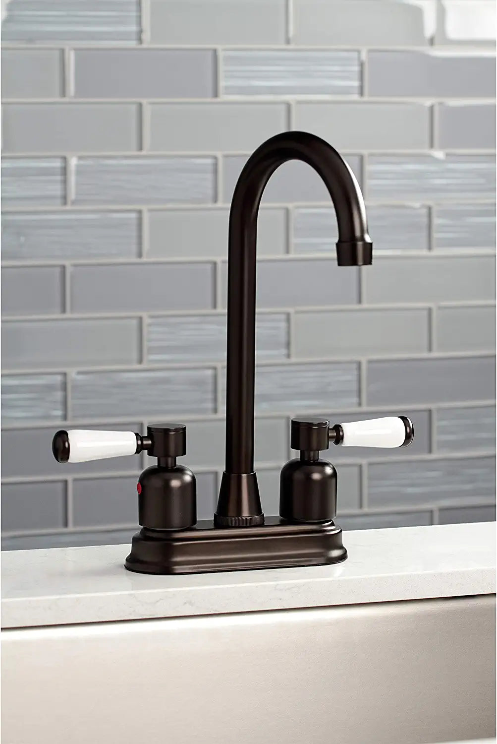 Kingston Brass KB8495DPL Paris Bar Faucet, Oil Rubbed Bronze