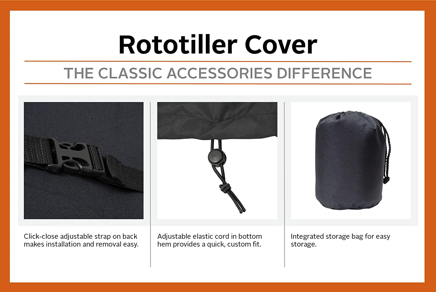 Classic Accessories Gas Rototiller Cover