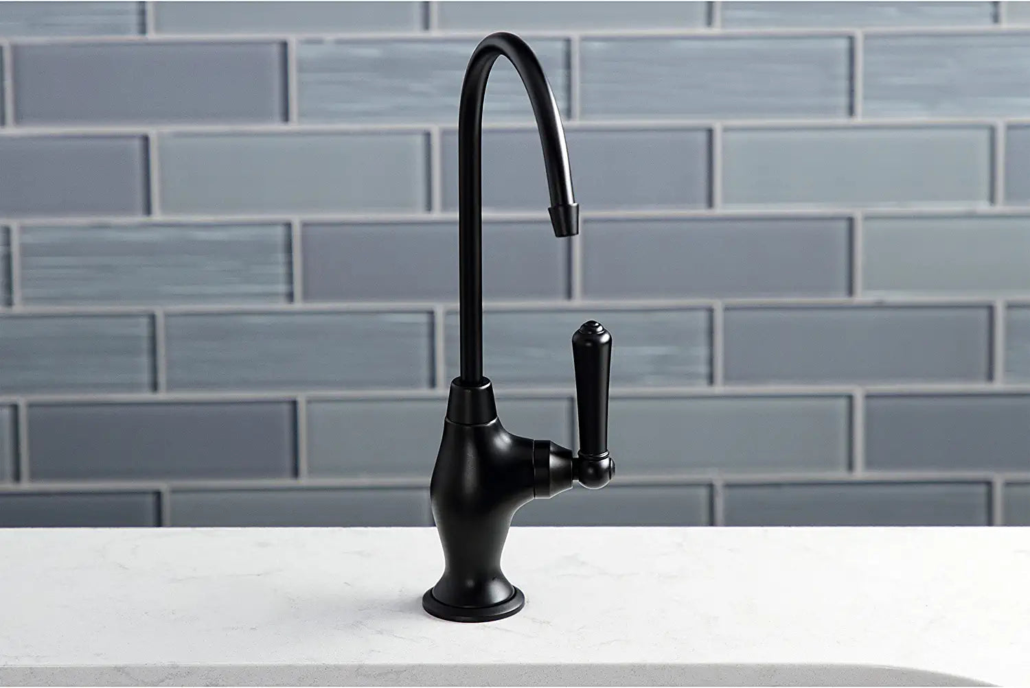 Kingston Brass KS3190NML Magellan Water Filtration Faucet, Matte Black