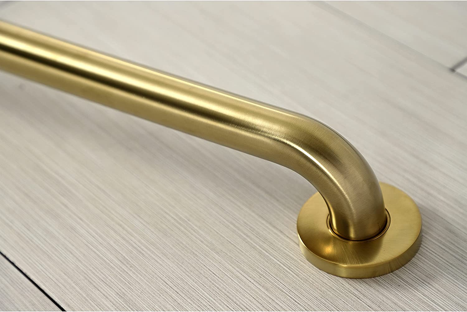 Kingston Brass DR514487 Meridian 48&#34; Grab Bar, 1-1/4&#34; Diameter, Brushed Brass