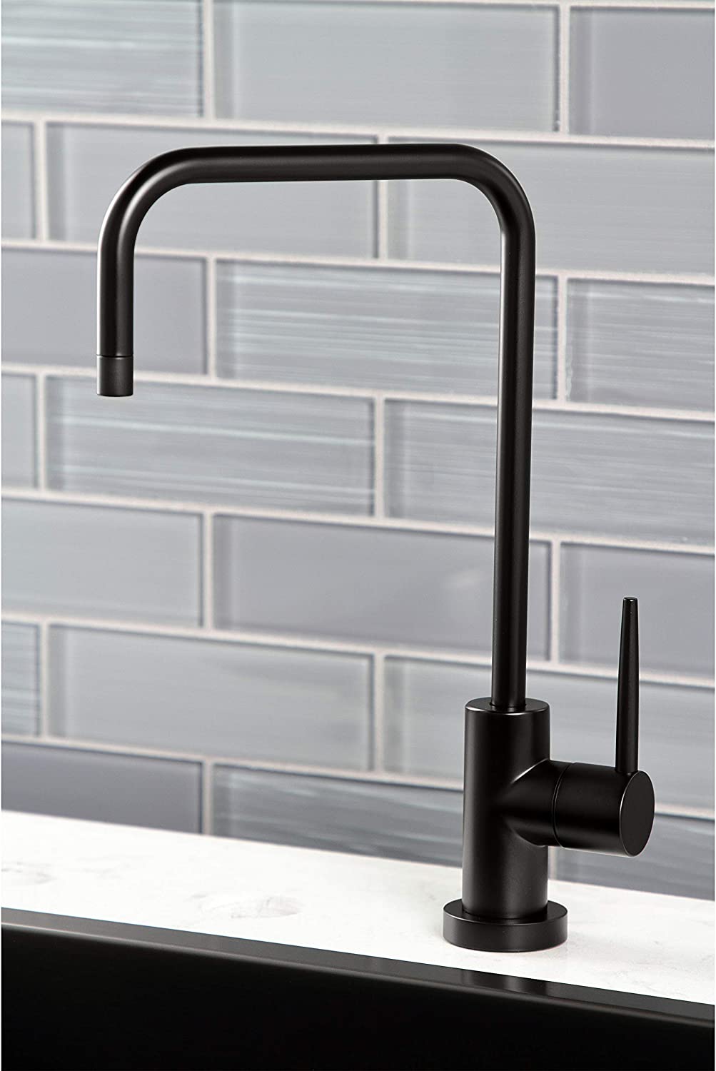 Kingston Brass KS6190NYL New York Water Filtration Faucet, Matte Black