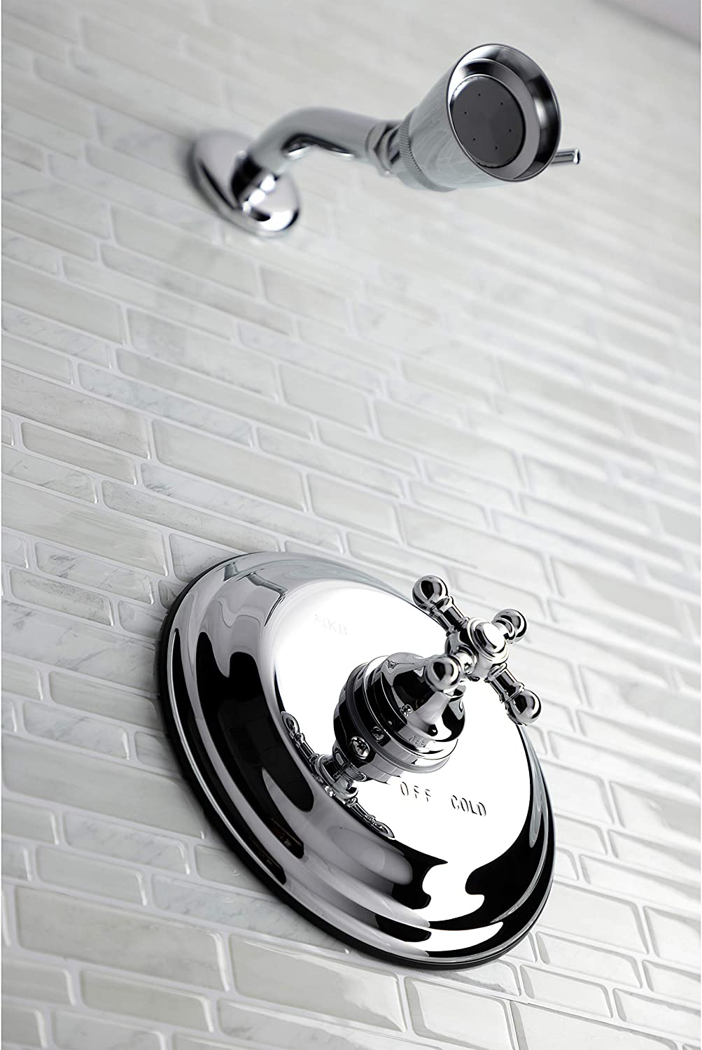 Kingston Brass KB2631BXTSO Shower Faucet Trim Only, Polished Chrome