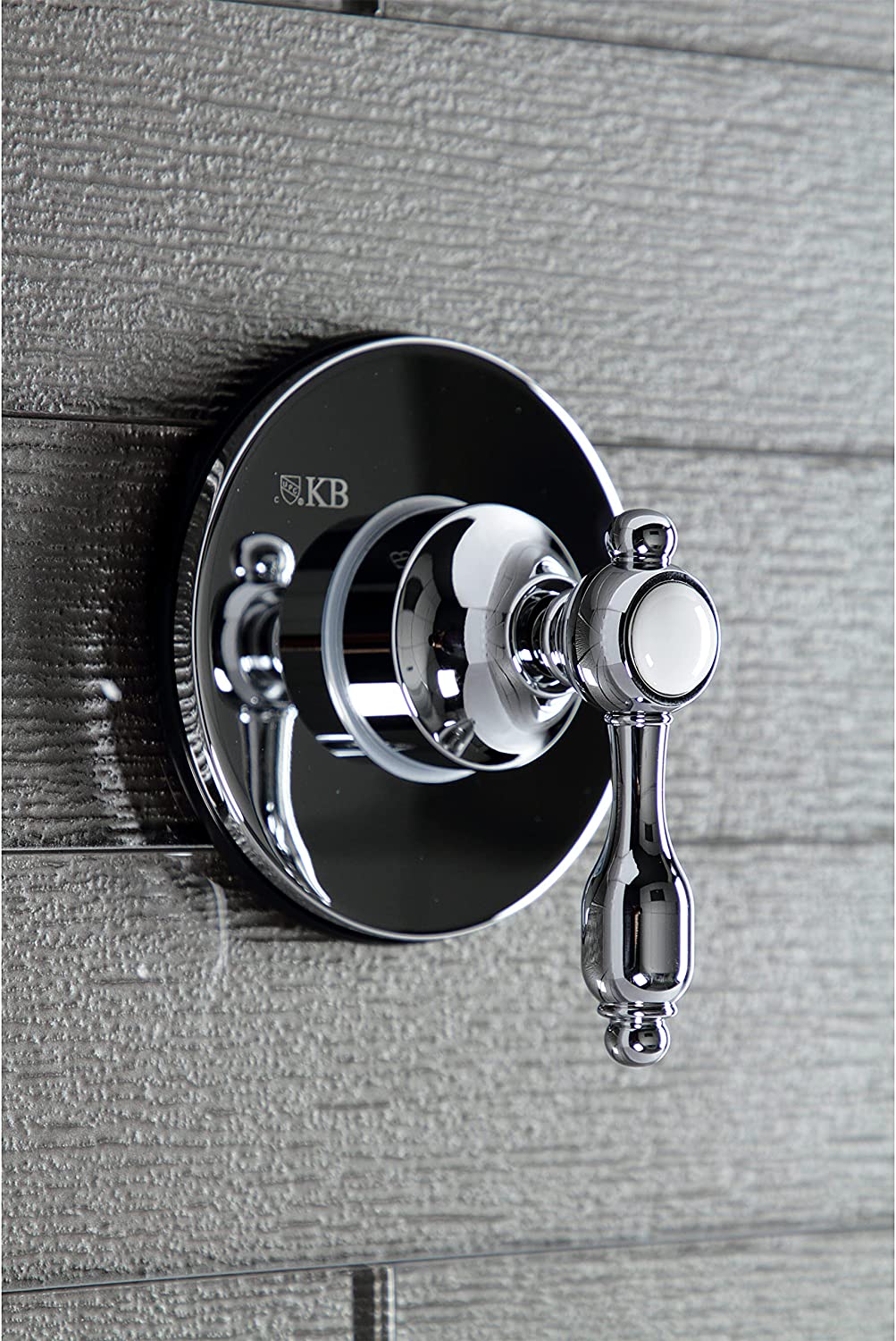 Kingston Brass KS3031TAL Tudor Three-Way Diverter Valve with Trim Kit, Polished Chrome