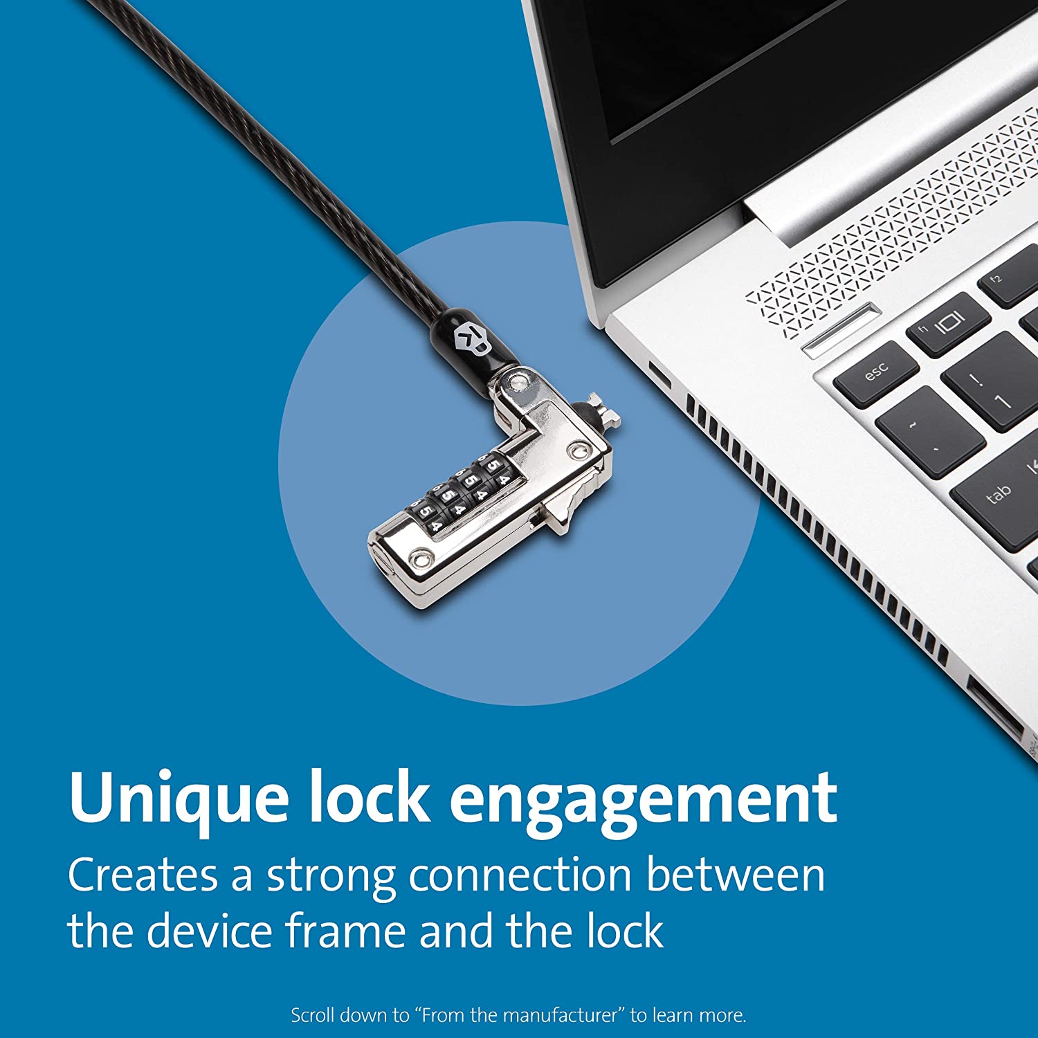 Kensington NanoSaver√É¬¢√¢‚Ç¨≈æ√Ç¬¢ Combination Laptop Lock (Resettable) (K60603WW)