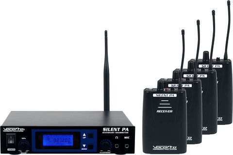 VocoPro, 16 Audio Broadcast System, USB, Black, 15.00 x 9.00 x 17.00 (SilentPA-Practice)