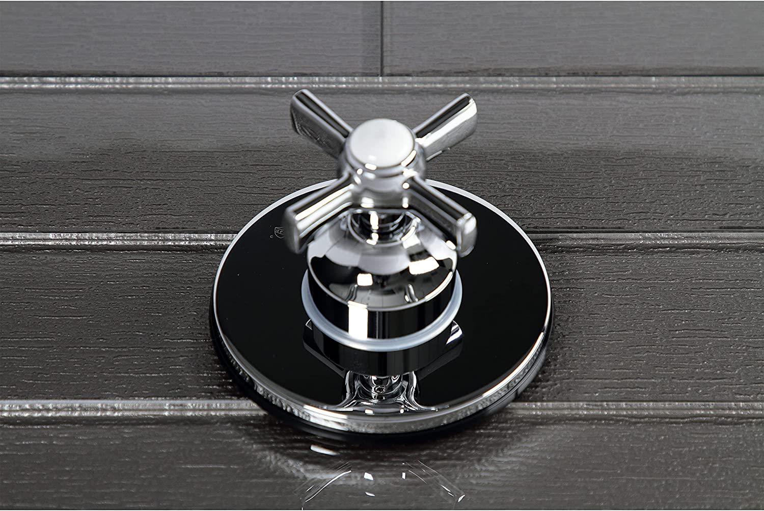 Kingston Brass KS3031ZX Three-Way Diverter Valve with Trim Kit, Polished Chrome