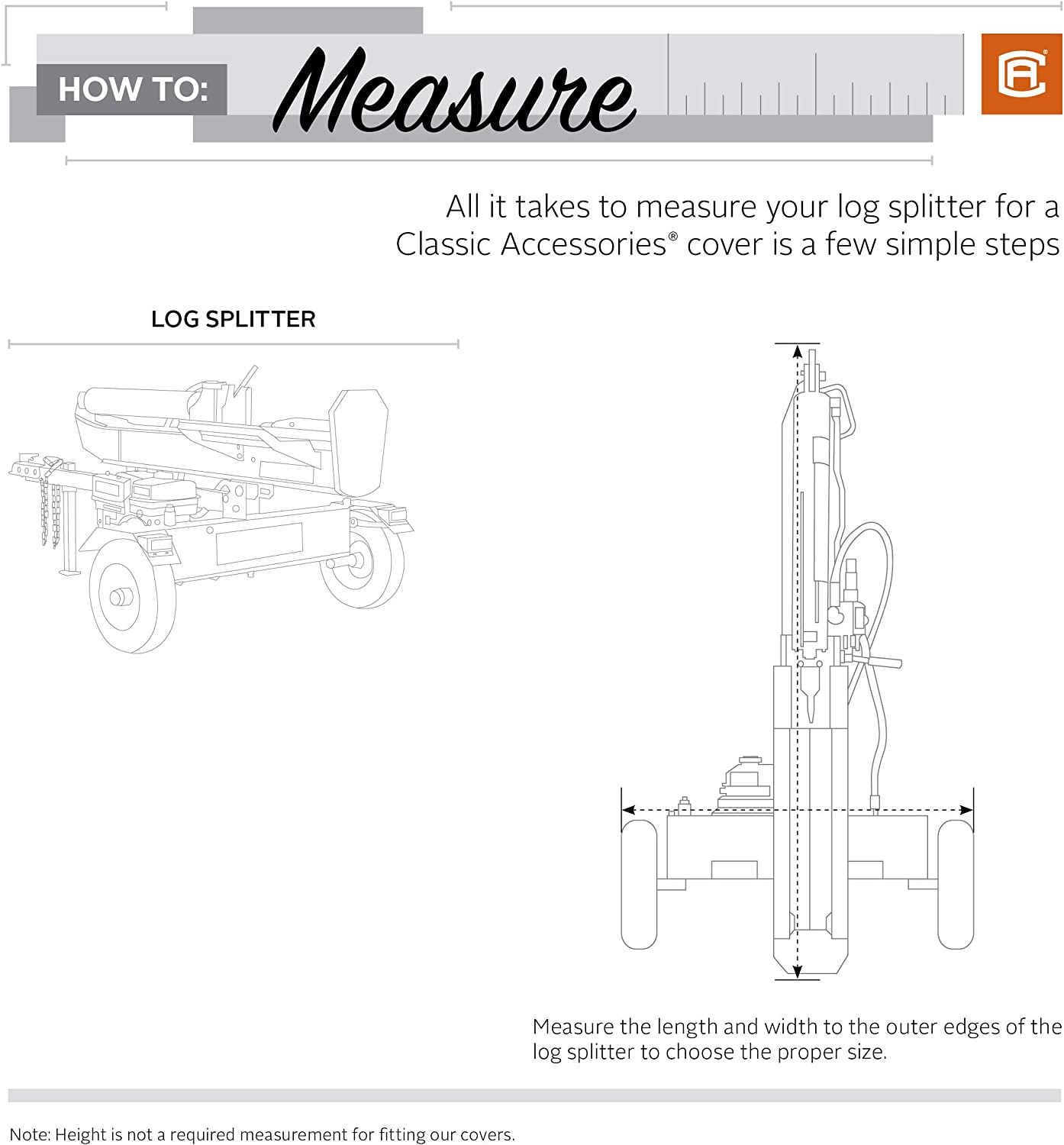 Classic Accessories Gas Log Splitter Cover