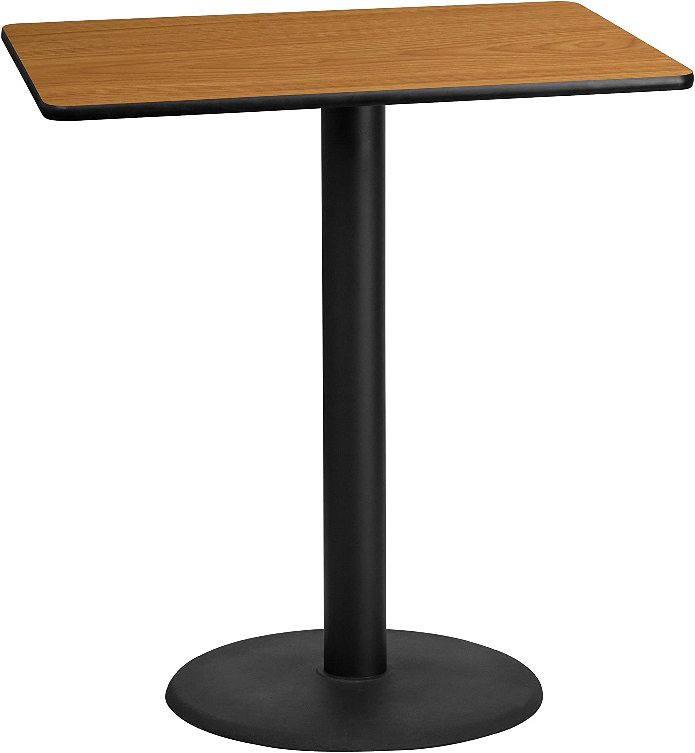 Flash Furniture 30&#39;&#39; x 60&#39;&#39; Rectangular Walnut Laminate Table Top with 22&#39;&#39; x 22&#39;&#39; Table Height Bases