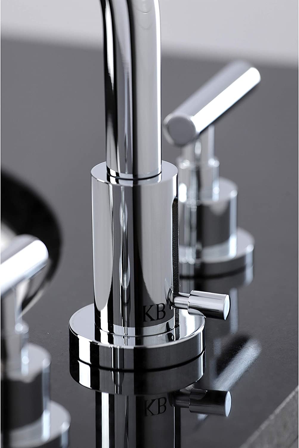 Kingston Brass FSC8951CML Manhattan Widespread Bathroom Faucet, Polished Chrome