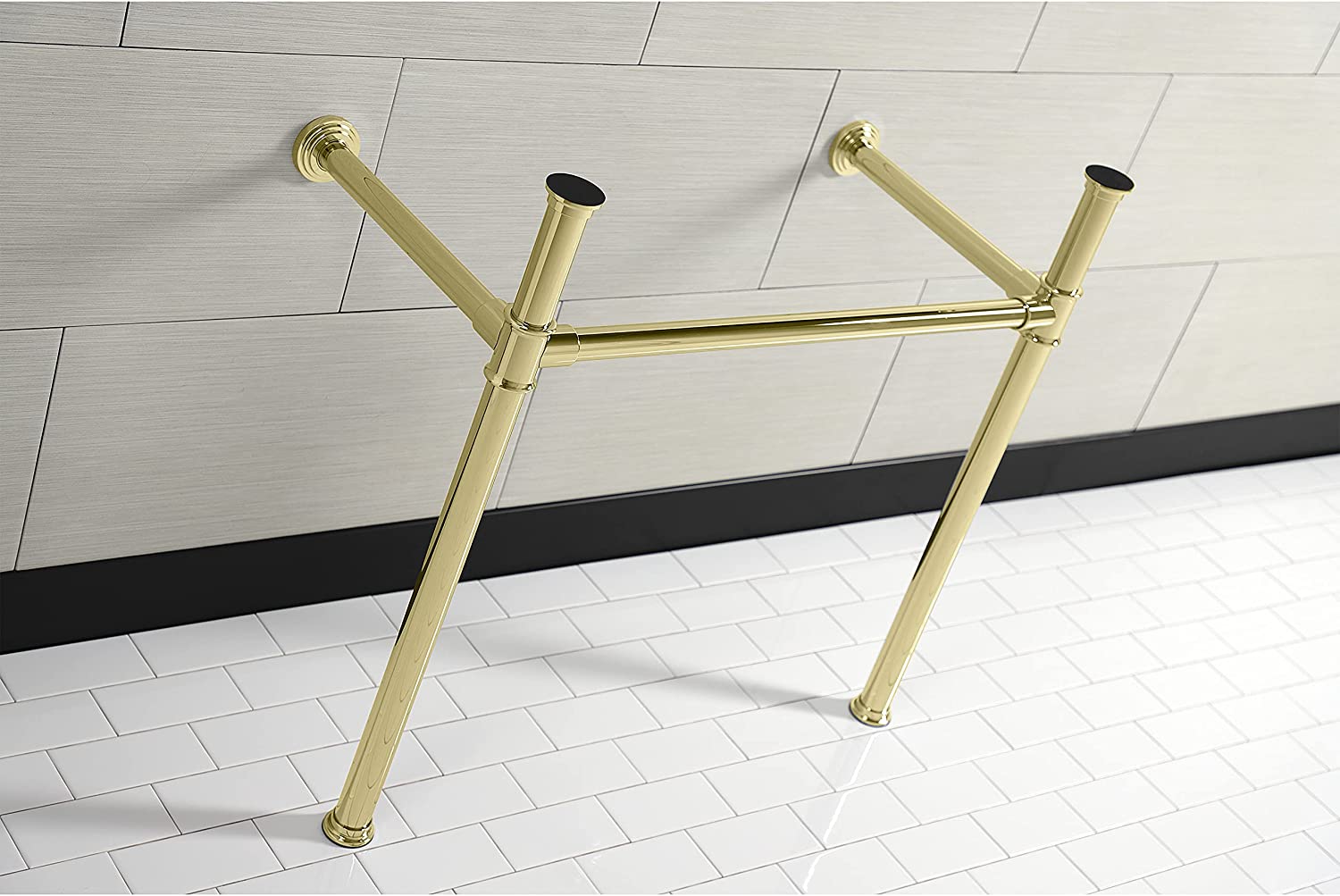 Kingston Brass VPB13682 Fauceture Console Sink Legs, Polished Brass