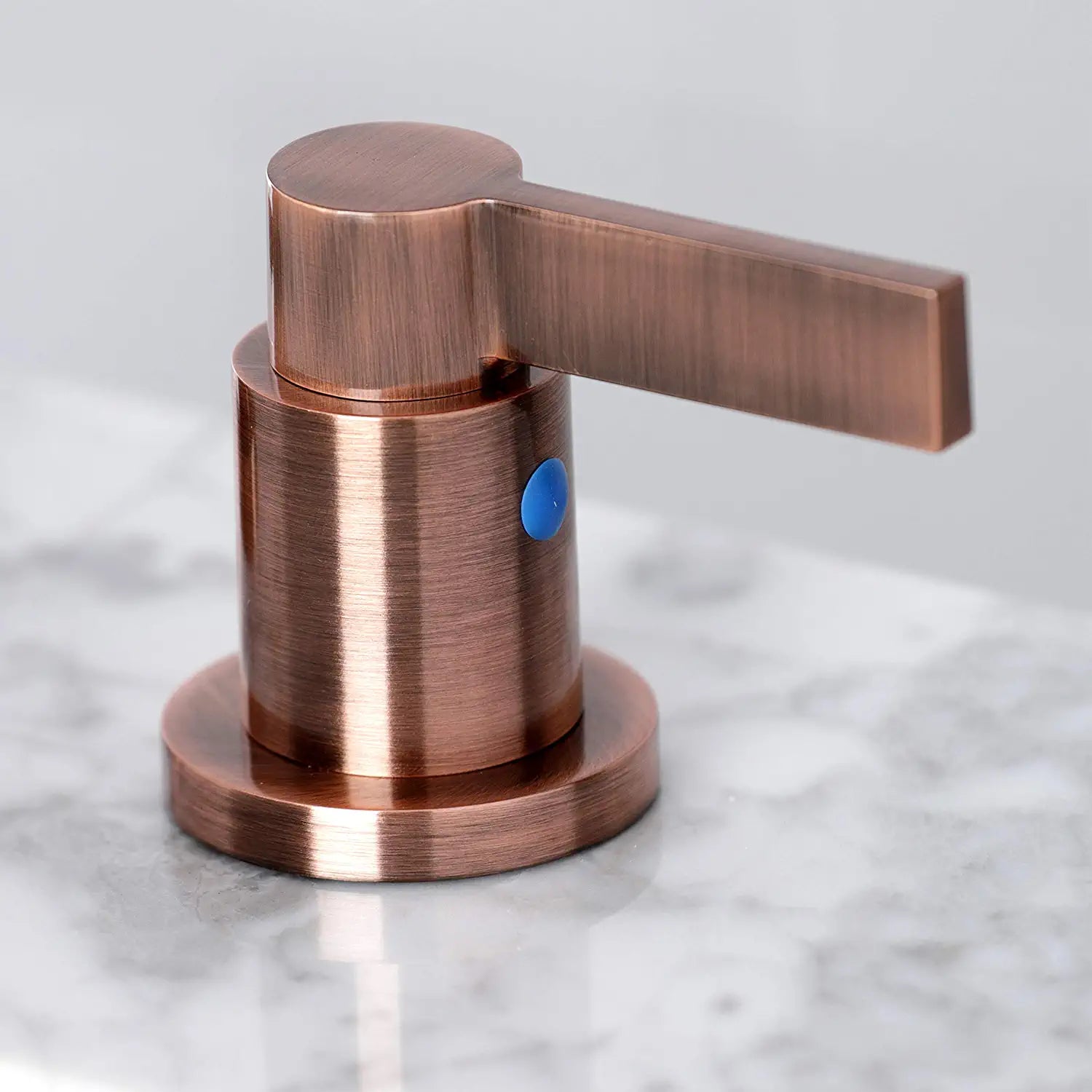 Kingston Brass FSC892NDLAC NuvoFusion Widespread Bathroom Faucet, Antique Copper