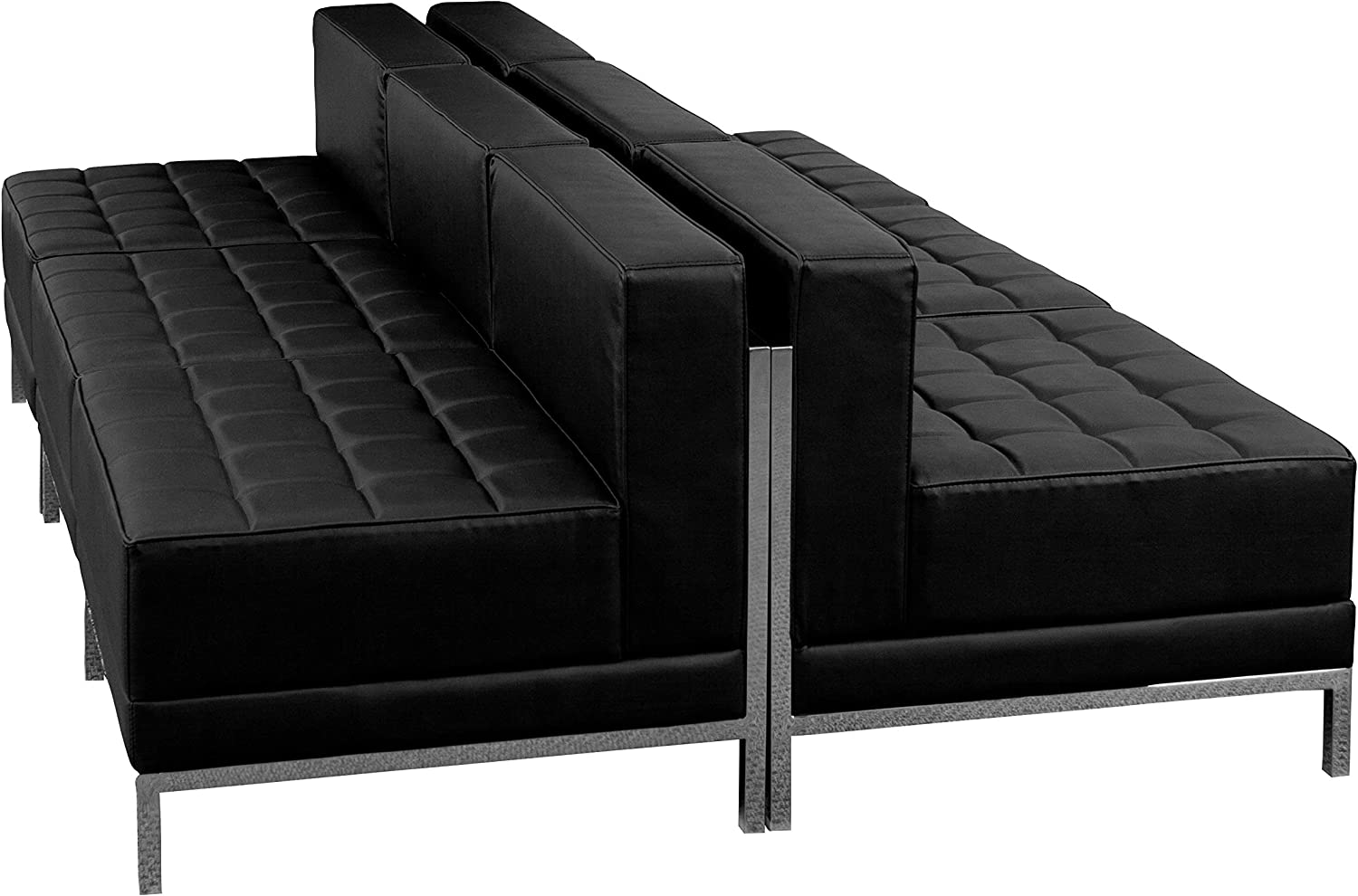 Flash Furniture HERCULES Imagination Series Black LeatherSoft Lounge Set, 6 Pieces