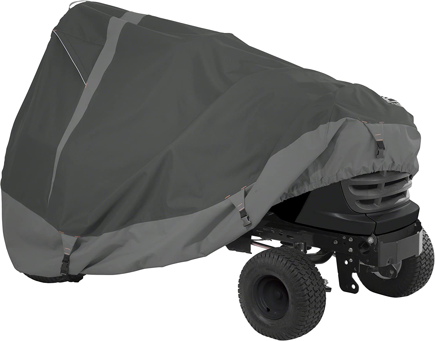 Classic Accessories Heavy-Duty Lawn Tractor Cover, Fits tractors with decks up to 62&#34;