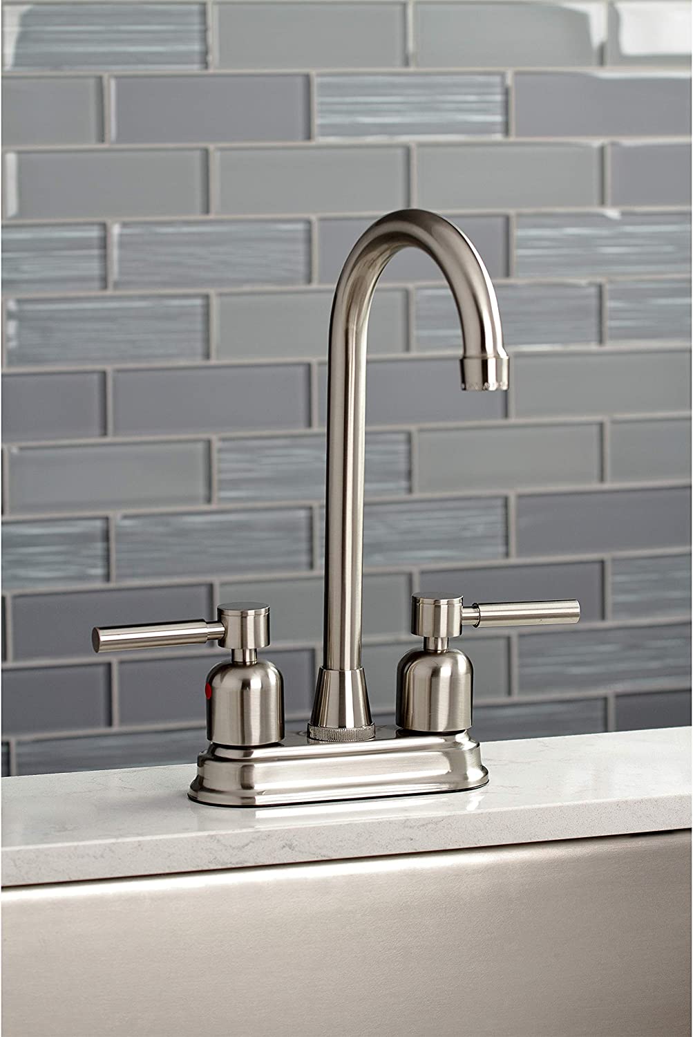 Kingston Brass KB8498DL Concord Bar Faucet, Brushed Nickel