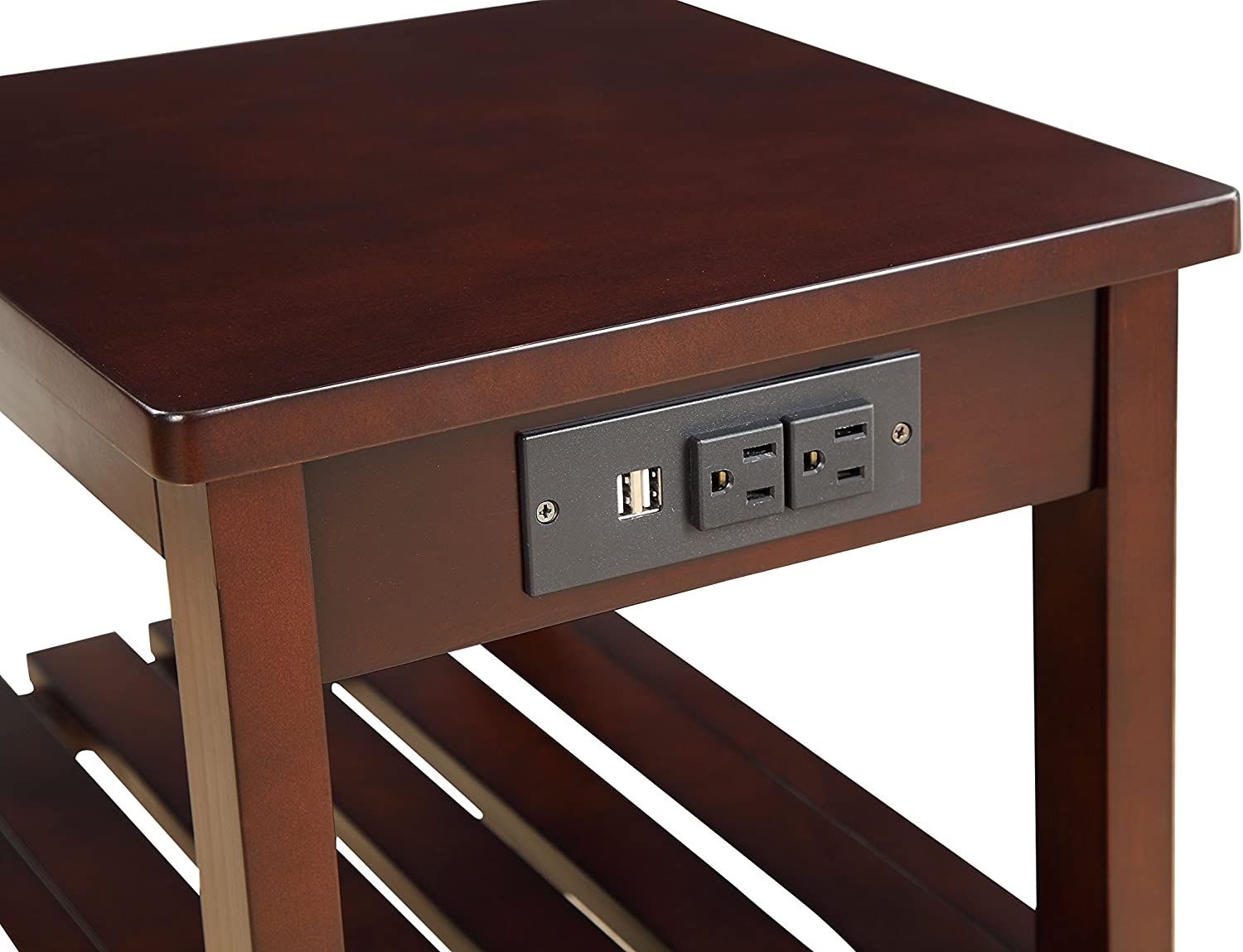 ACME Wasaki Side Table (USB) - 81955 - Espresso