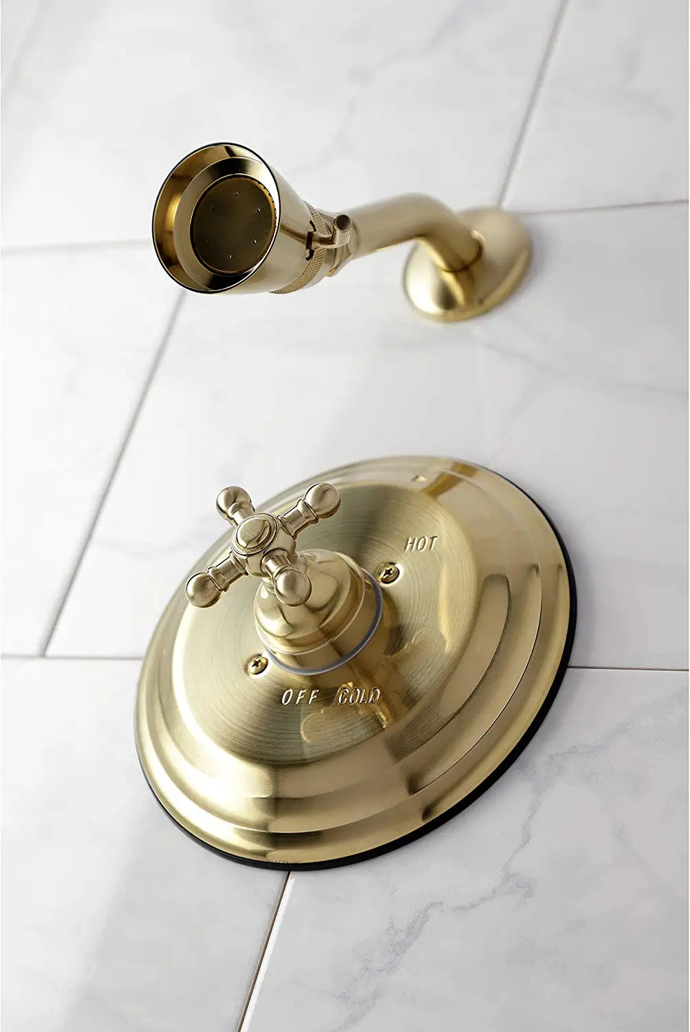 Kingston Brass KB2637BXTSO Metropolitan Shower Faucet Trim Only, Brushed Brass