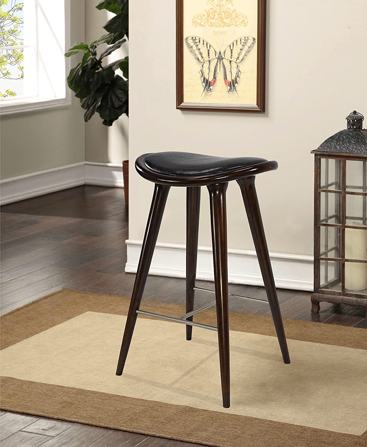 Boraam Lucio Stool, 29-Inch, 1-Pack, Black