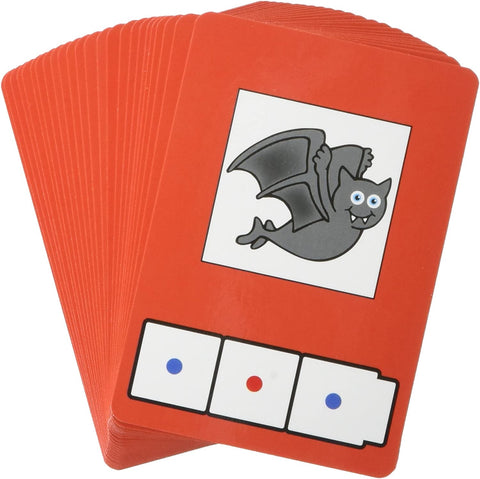 Didax Educational Resources C-V-C Word Building Cards, Multicolored, 0.5 H x 3.0 L x 4.0 W, (2-819)