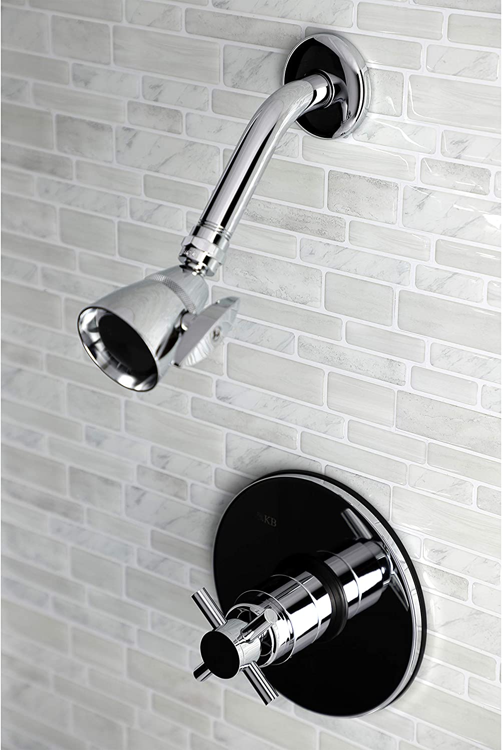 Kingston Brass KB8691DXSO Shower Faucet, Polished Chrome