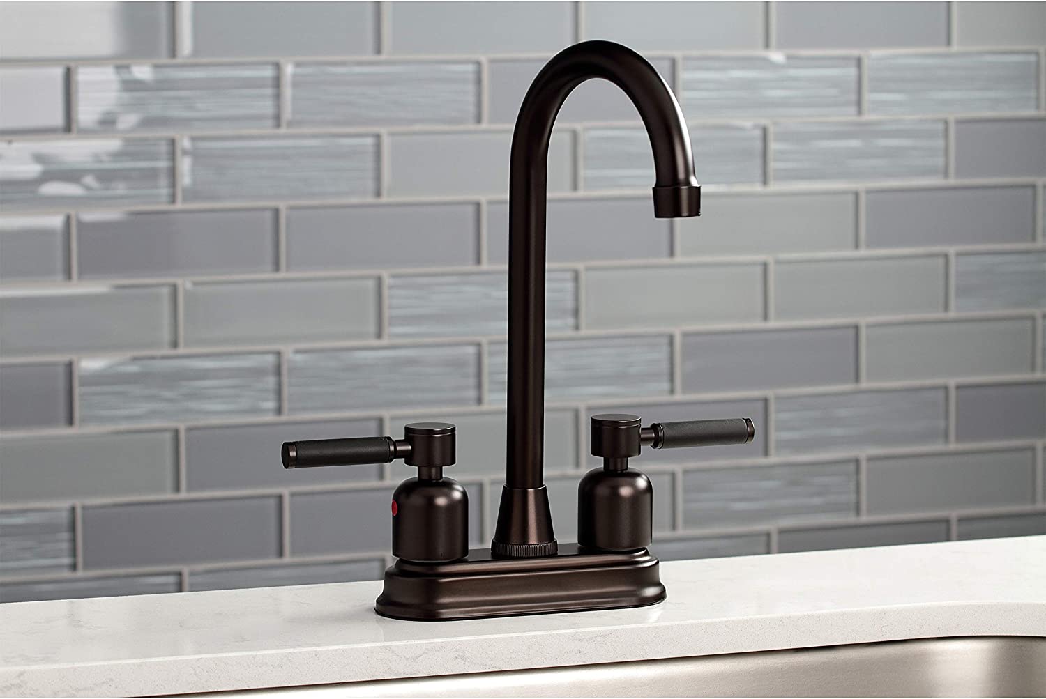 Kingston Brass KB8495DKL Kaiser Bar Faucet, Oil Rubbed Bronze