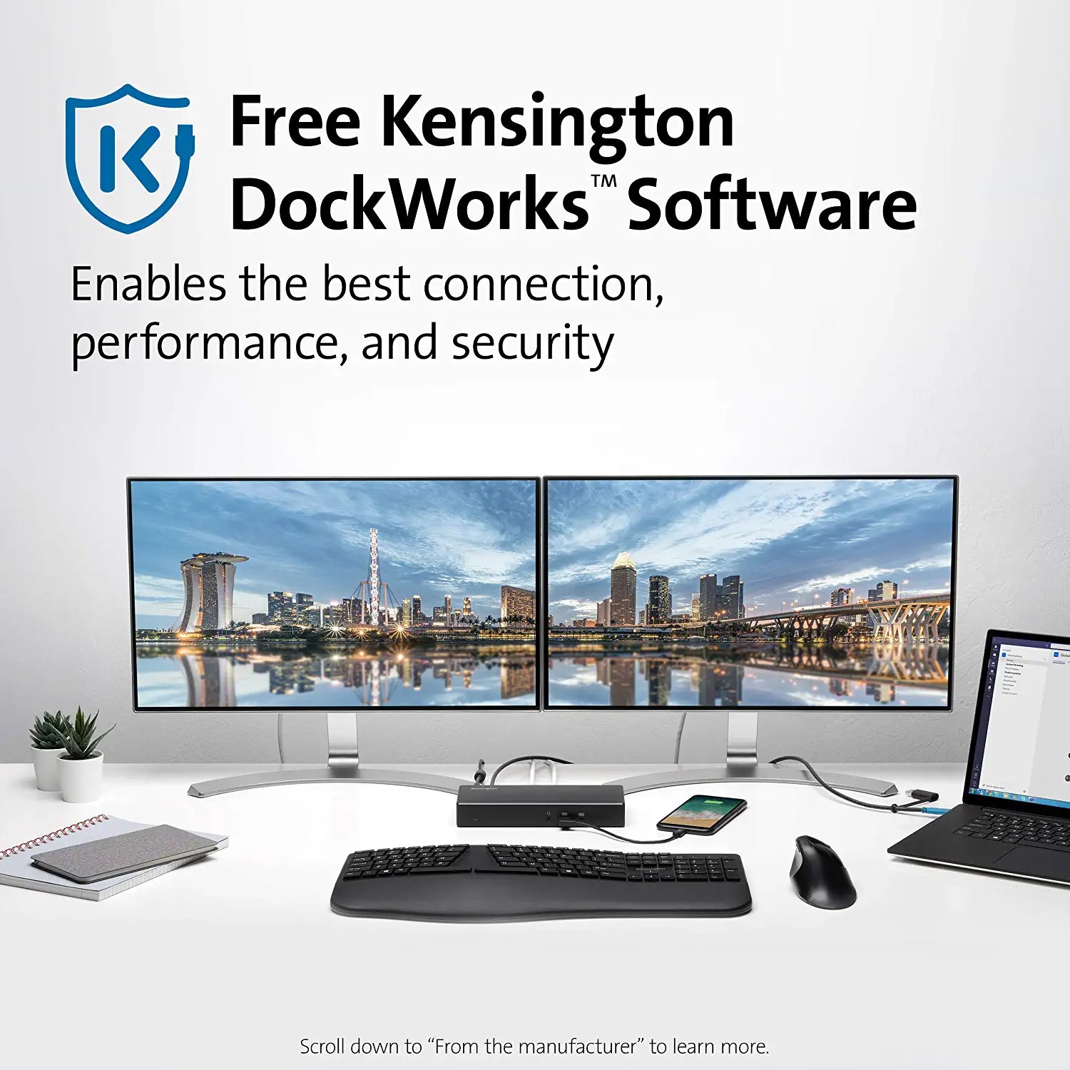 Kensington SD4780P USB-C and Thunderbolt 3/4 Docking Station for Windows, MacBooks, Surface and Chromebooks √É¬¢√¢‚Äö¬¨√¢‚Ç¨≈ì Dual 4K Video, 100W PD (K33620NA)