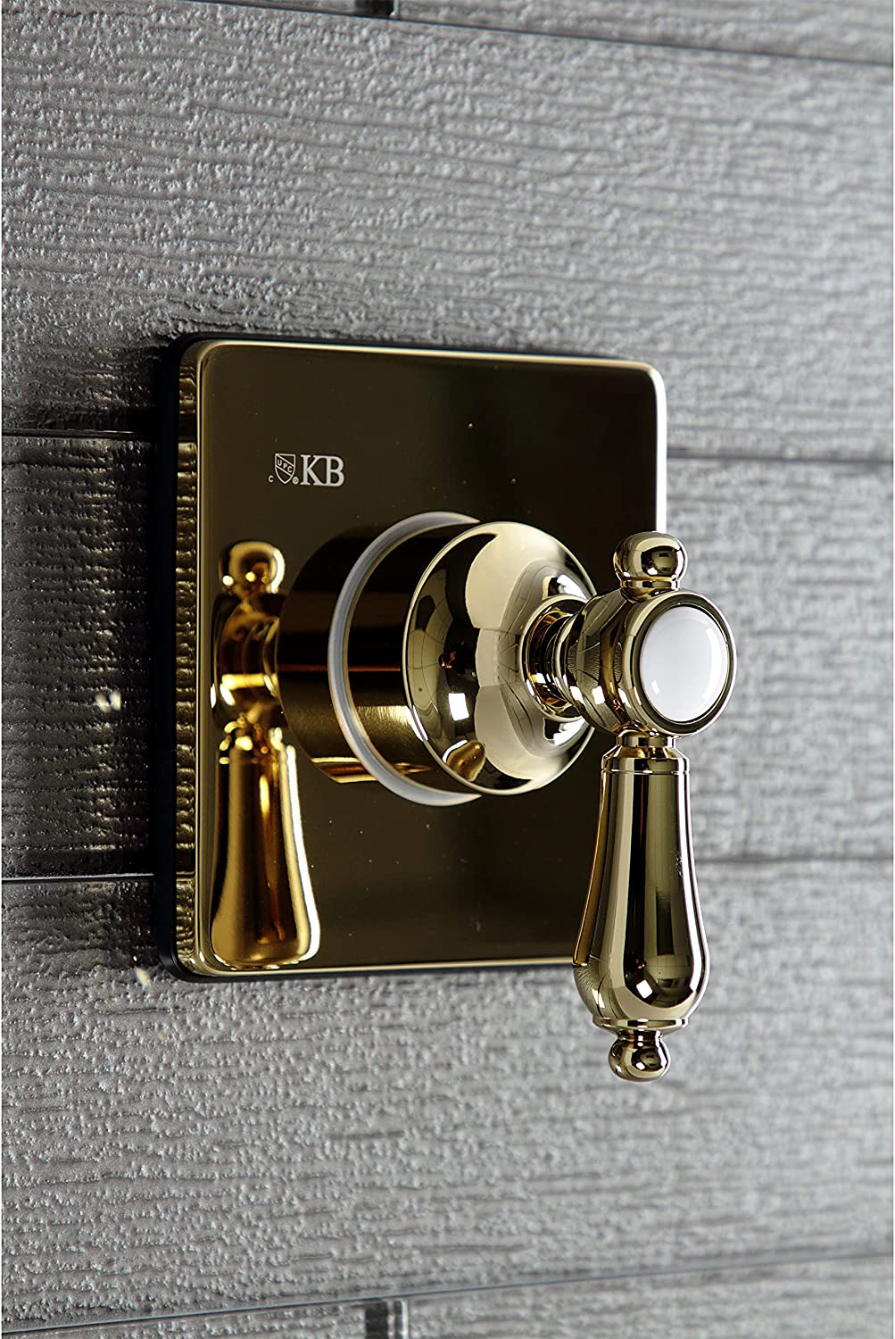 Kingston Brass KS3042BAL Heirloom Three-Way Diverter Valve with Trim Kit, Polished Brass