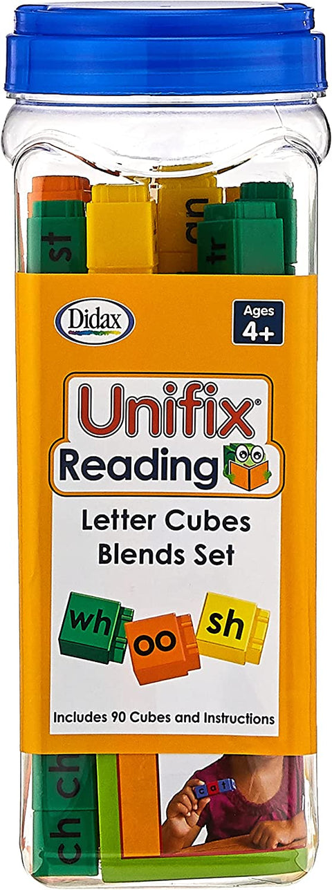 Didax Educational Resources Unifix Letter Blends Cubes Set