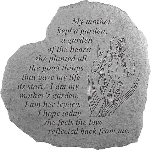 Design Toscano Mother&#39;s Garden: Cast Stone Memorial Garden Marker