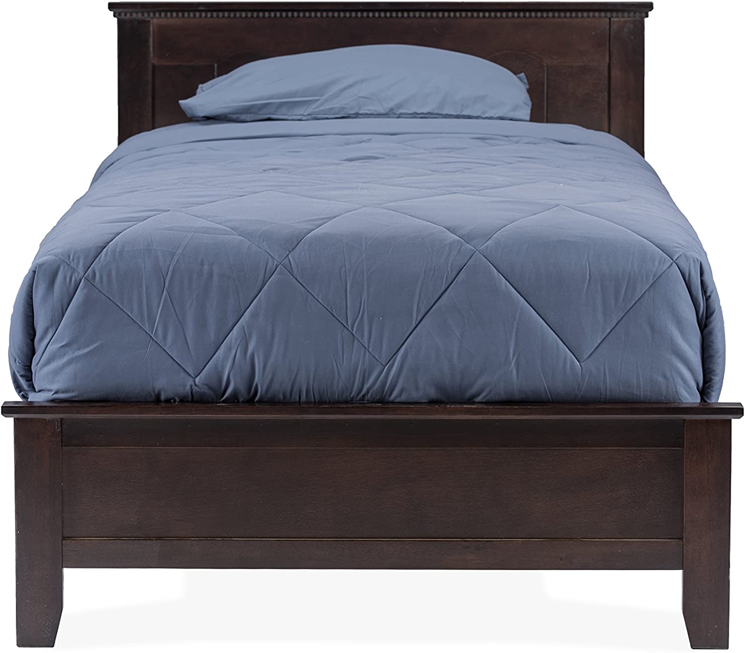 Baxton Studio Schiuma Cappuccino Wood Contemporary Bed, Twin, Brown