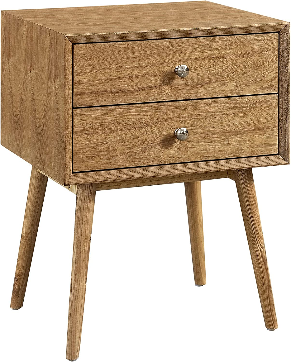 Modway Dispatch Nightstand, White, Twin