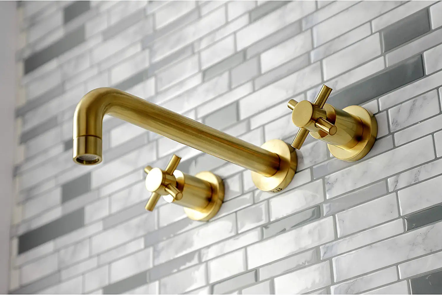 Kingston Brass KS8027DX Concord Roman Tub Faucet, Brushed Brass