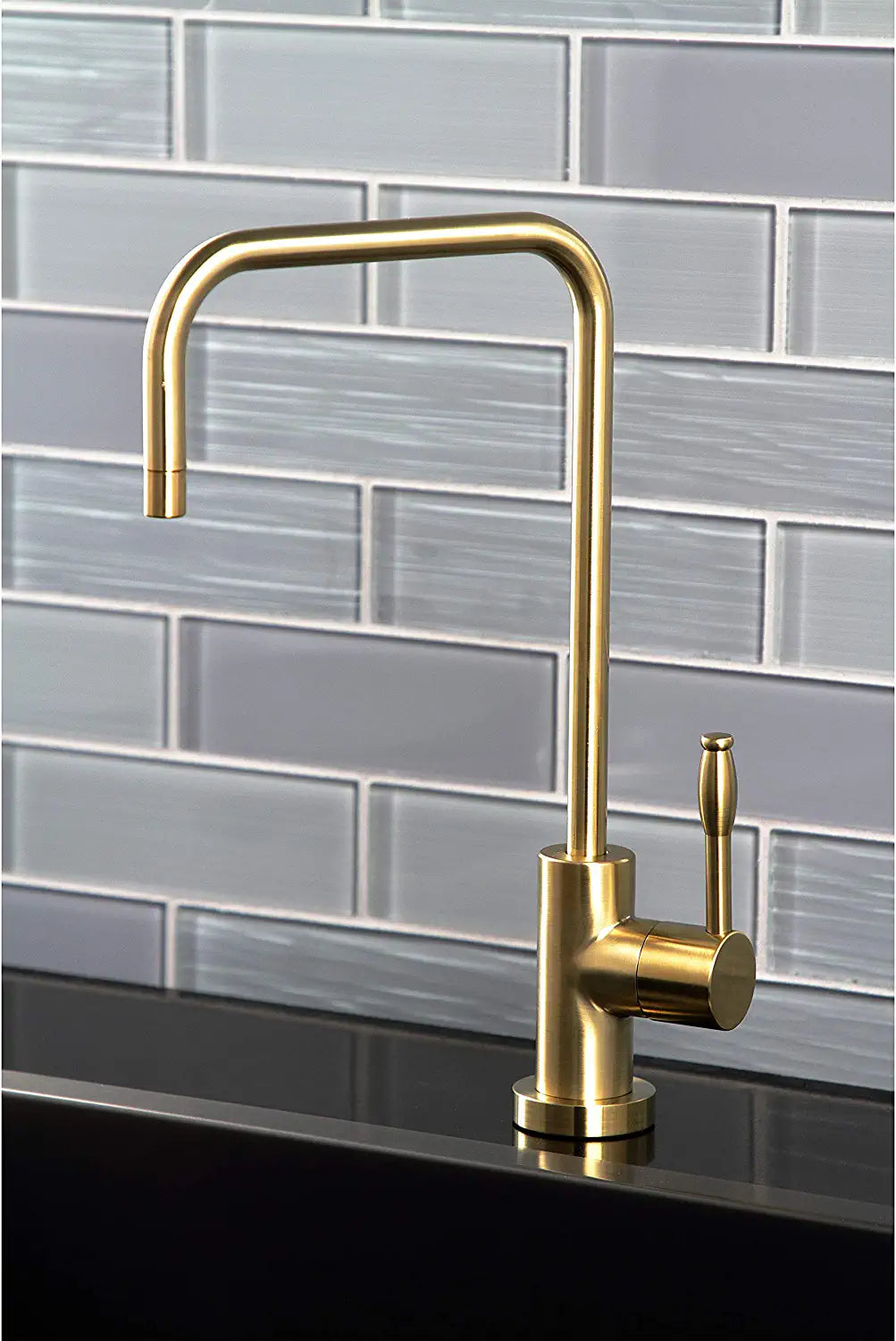 Kingston Brass KS6197NKL Nustudio Single-Handle Cold Water Filtration Faucet, Brushed Brass