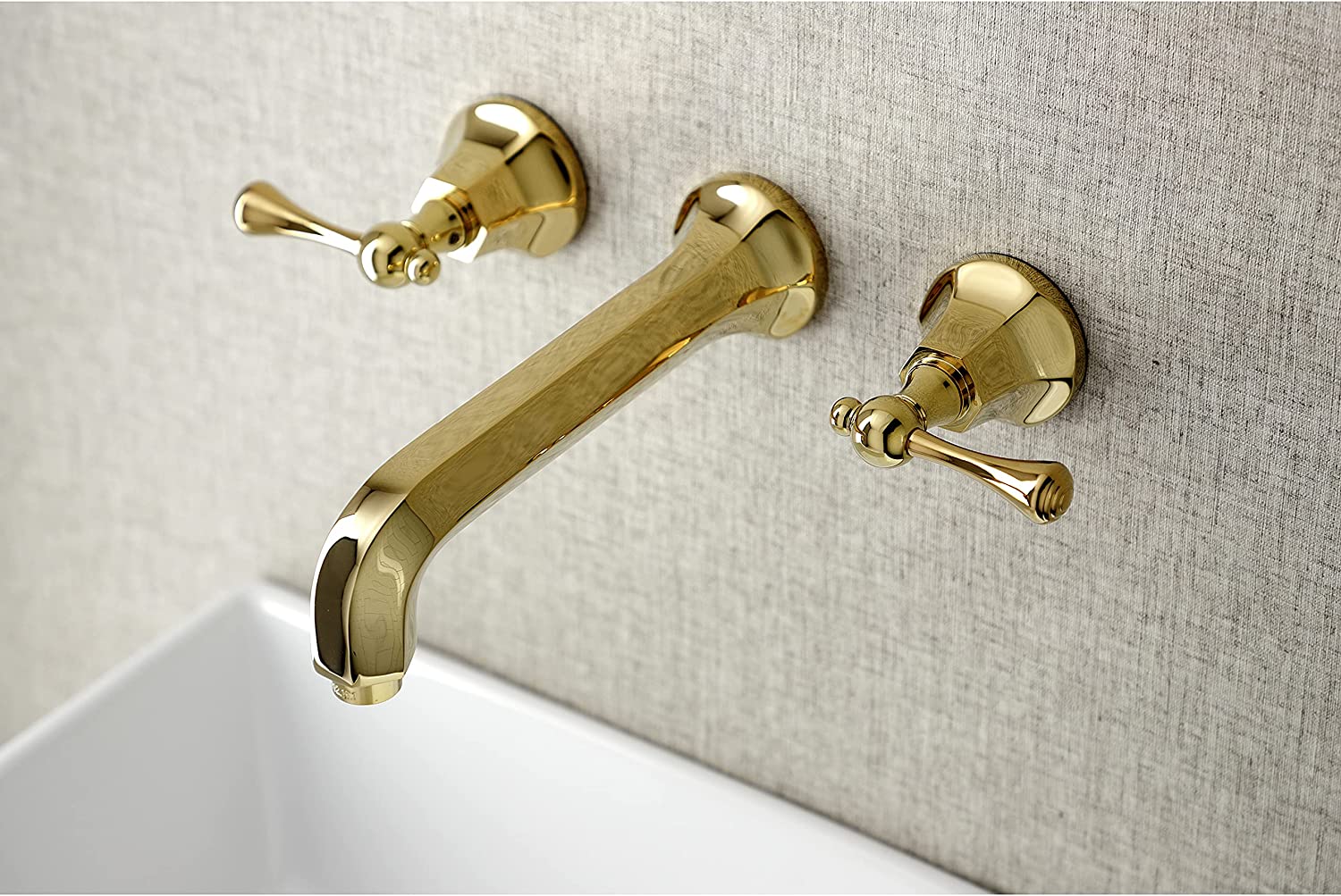 Kingston Brass KS4122BL Metropolitan Bathroom Faucet, Polished Brass