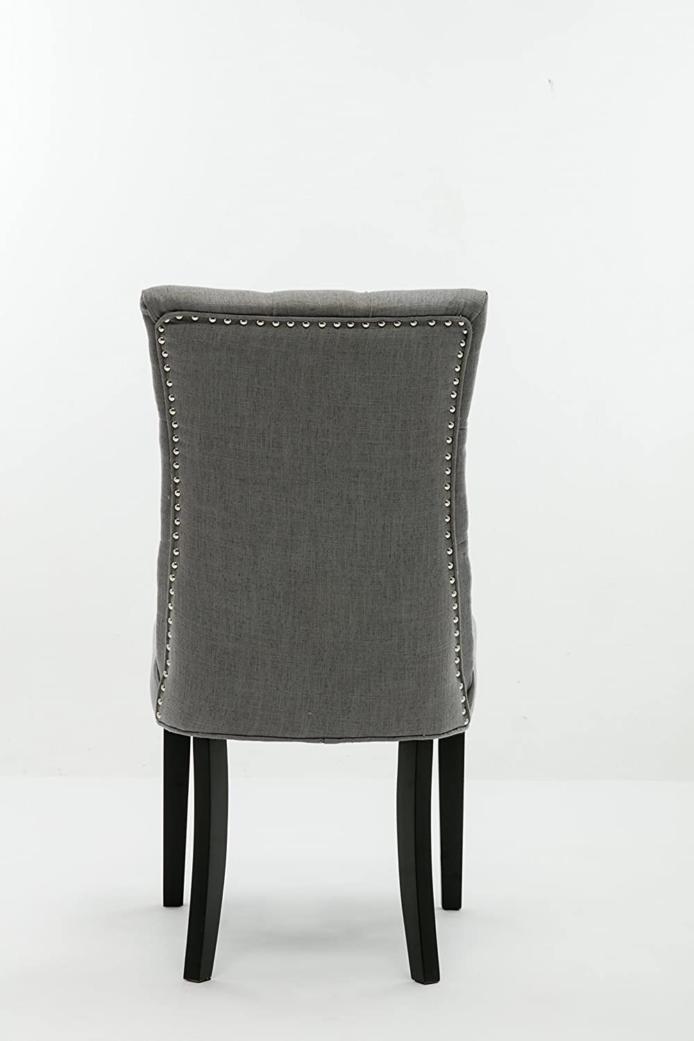 Boraam Michelle Tufted Dining Chair, Set of 2, Gray