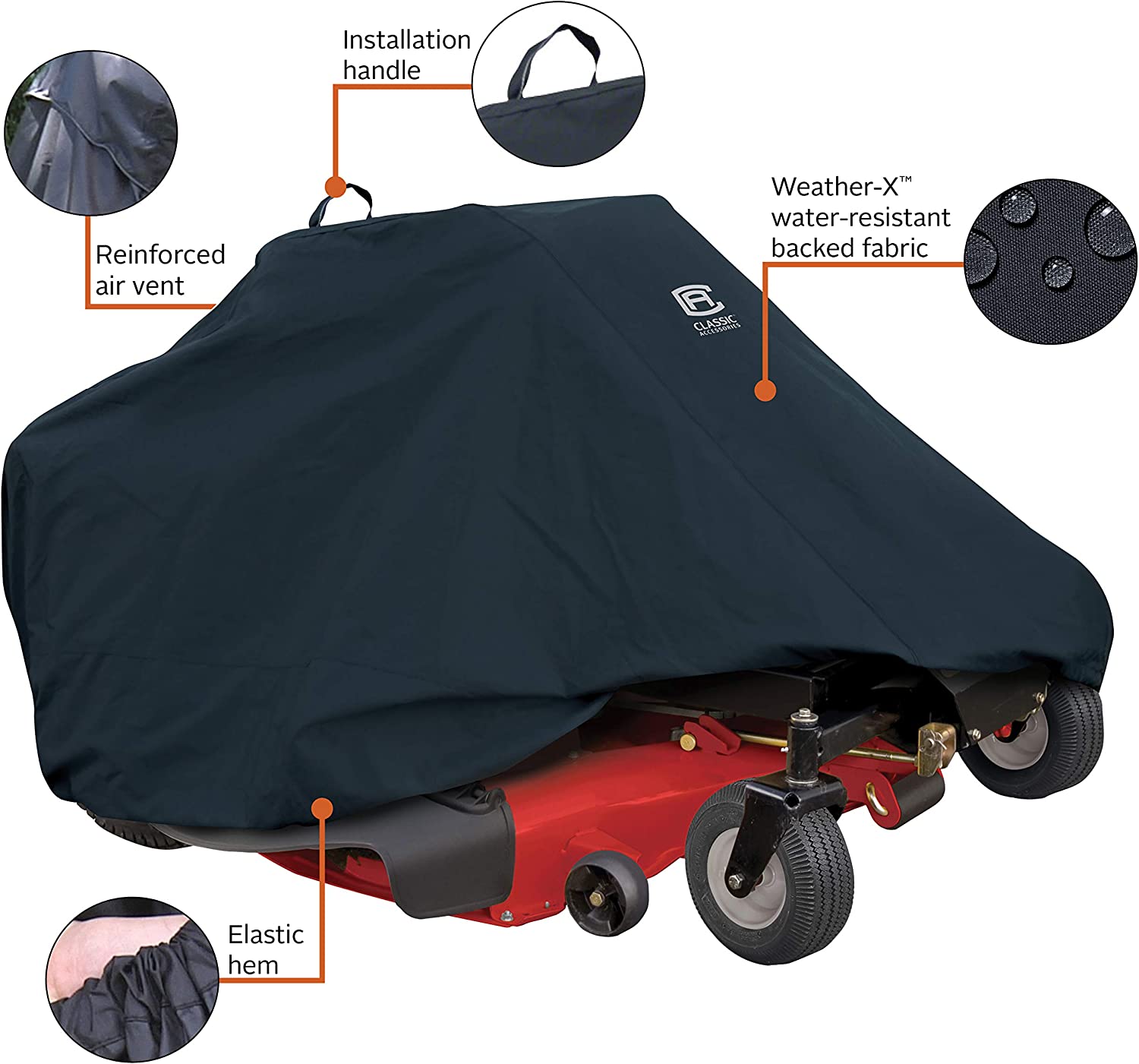 Classic Accessories Zero-Turn Mower Cover, Medium