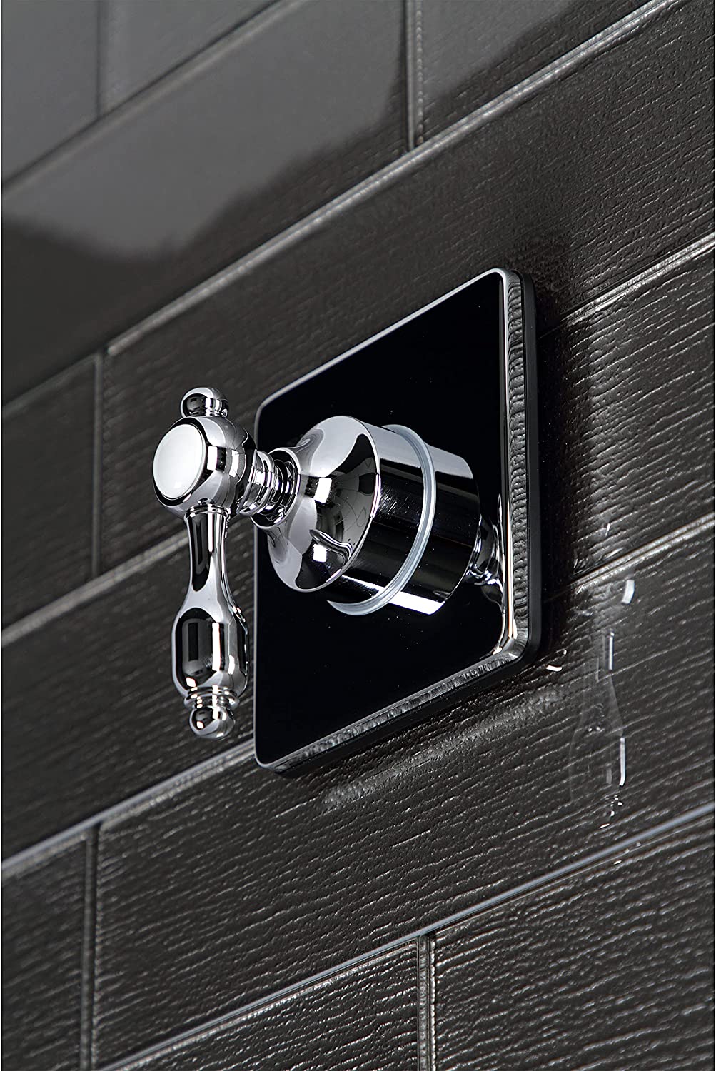 Kingston Brass KS3041TAL Tudor Three-Way Diverter Valve with Trim Kit, Polished Chrome