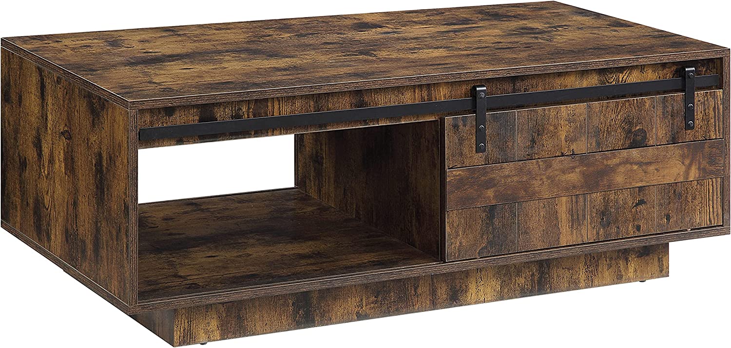 Acme Furniture Bellarosa Coffee Table, Rustic Oak