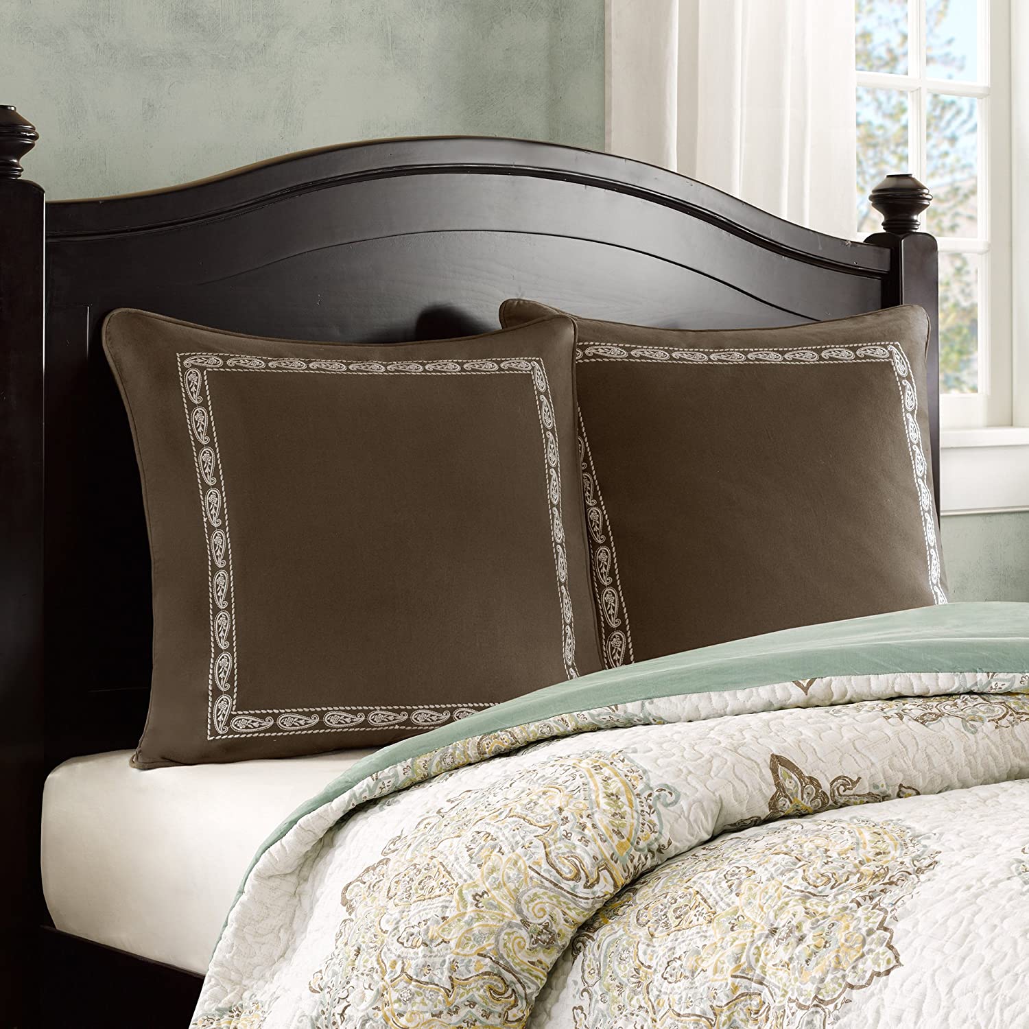 Harbor House Miramar Full Size Bed Comforter Set - Ivory Beige , Damask ‚Äì 4 Pieces Bedding Sets ‚Äì Cotton Bedroom Comforters
