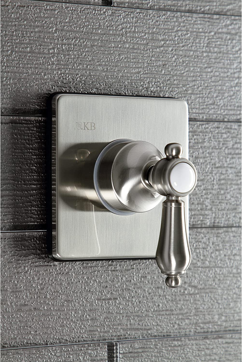 Kingston Brass KS3048BAL Heirloom Three-Way Diverter Valve with Trim Kit, Brushed Nickel