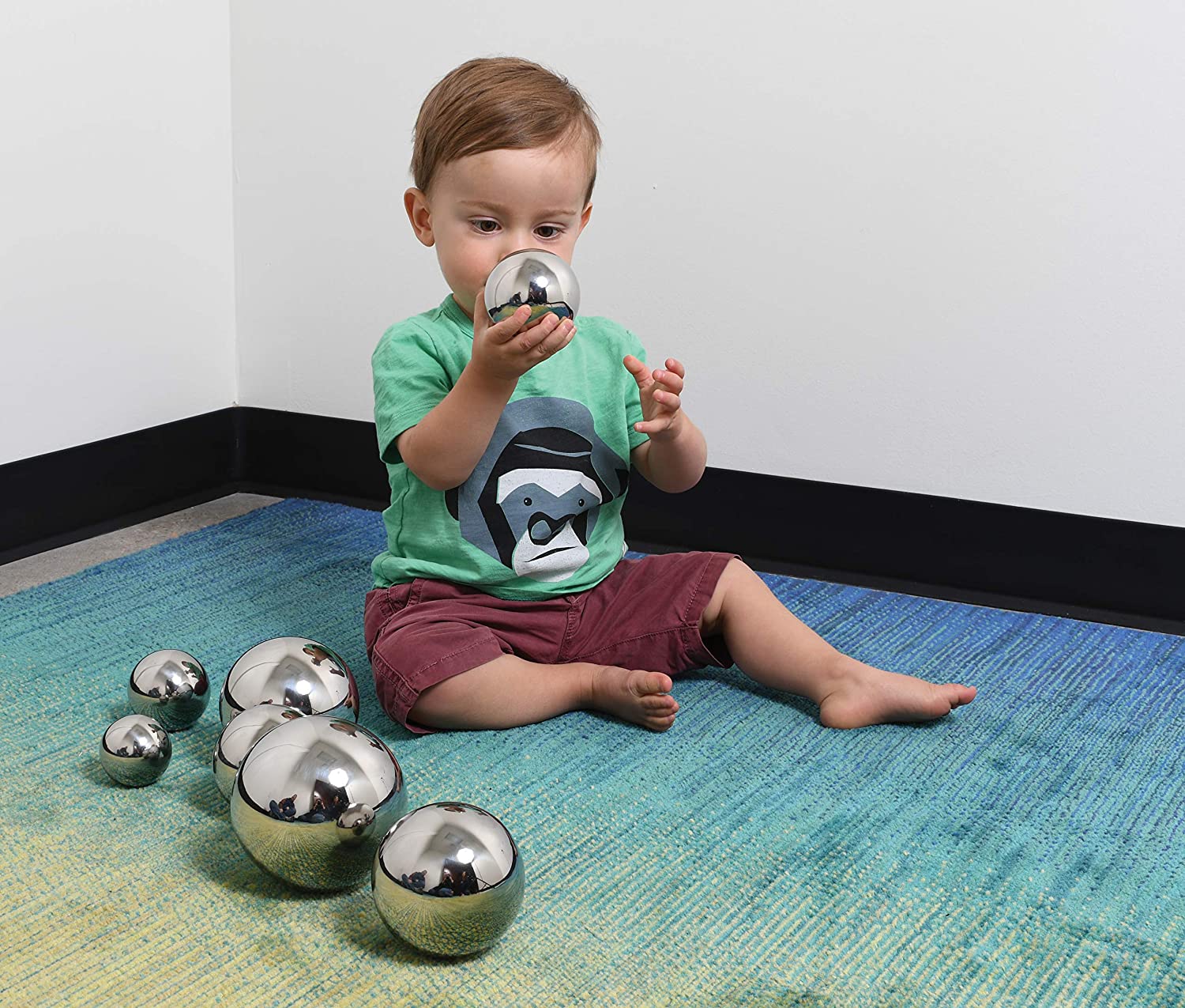 TickiT Sensory Reflective Sound Balls - Set of 7 - Multi-sensory Toy for Babies, Toddlers - Resource for Special Educational Needs