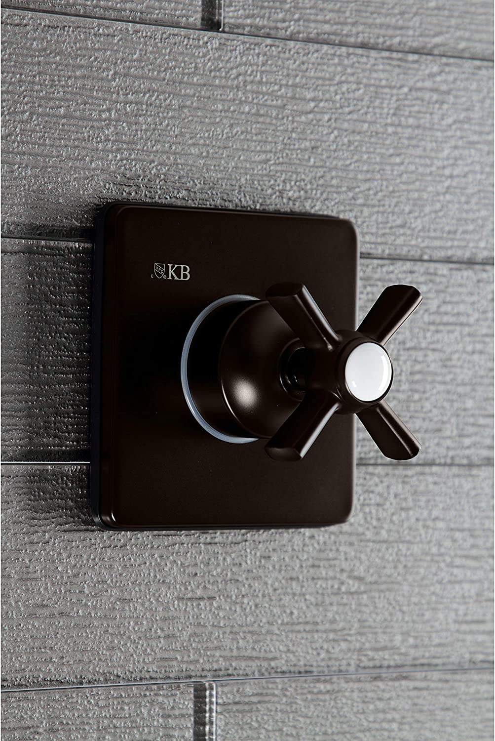 Kingston Brass KS3045ZX Three-Way Diverter Valve with Trim Kit, Oil Rubbed Bronze