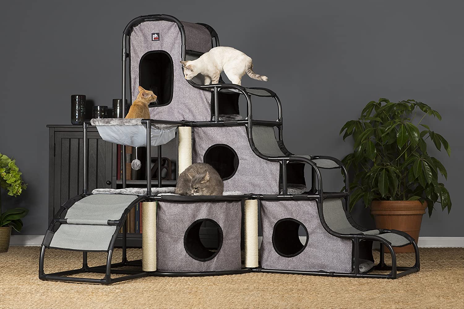 Prevue Pet Products Catville Tower Gray 7240, Gray