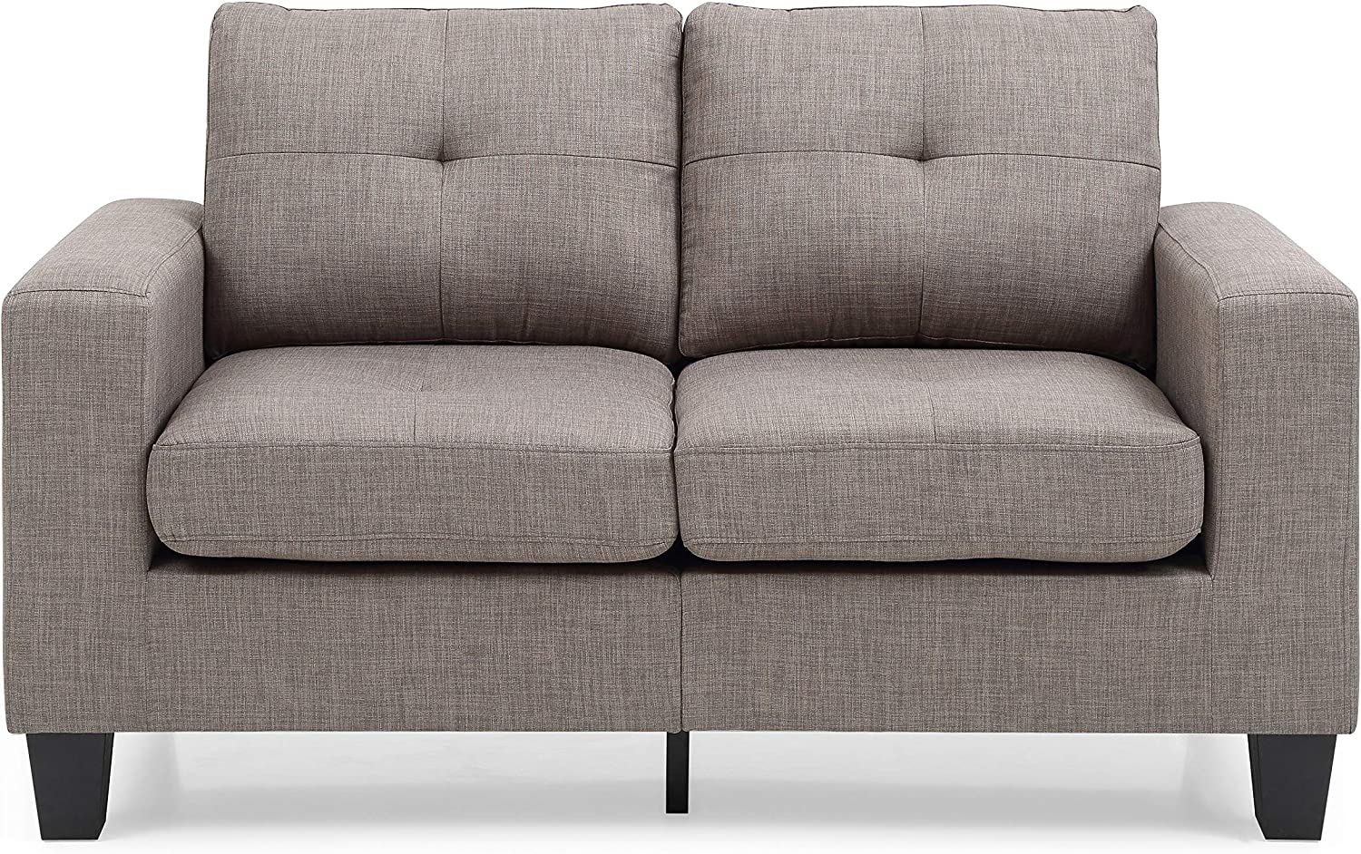 Glory Furniture Newbury Loveseat, Gray. Living Room Furniture 36&#34; H x 58&#34; W x 32&#34; D