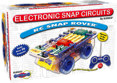 Snap Circuits R/C Snap Rover Electronics Exploration Kit | 23 Fun STEM Projects | 4-Color Project Manual | 30+ Snap Modules | Unlimited Fun,Black