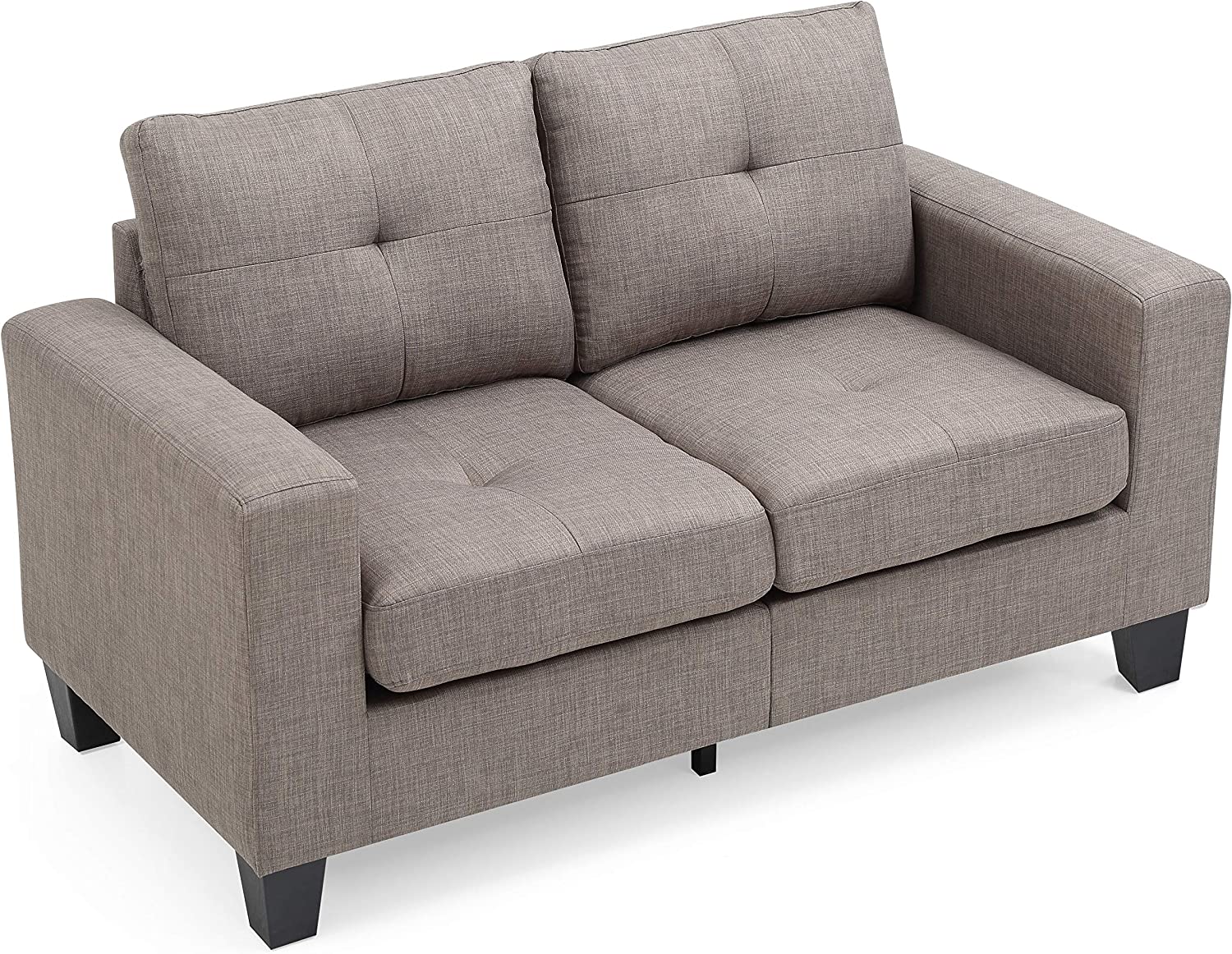 Glory Furniture Newbury Loveseat, Gray. Living Room Furniture 36&#34; H x 58&#34; W x 32&#34; D