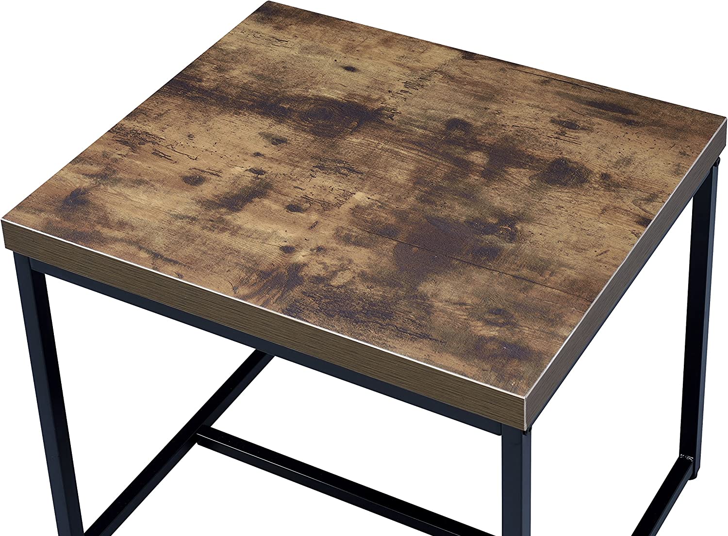 ACME Furniture Bob Weathered Oak &amp; Black End Table