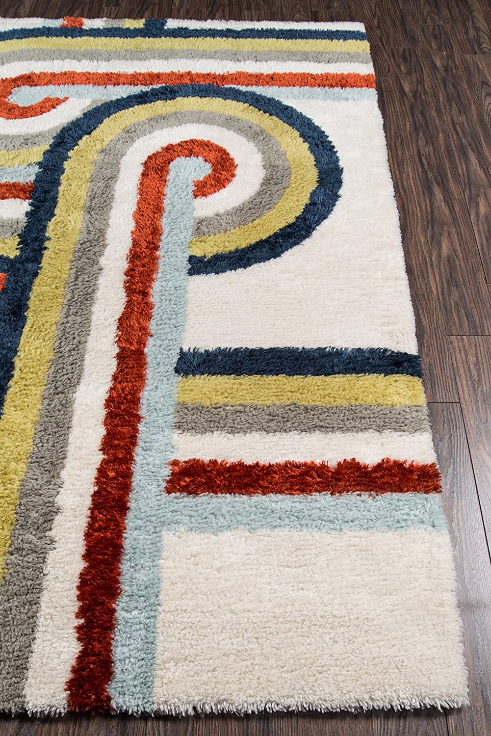 Novogratz Retro Collection Turnstyle Shag Area Rug, 7&#39;6&#34; x 9&#39;6&#34;, Multicolor