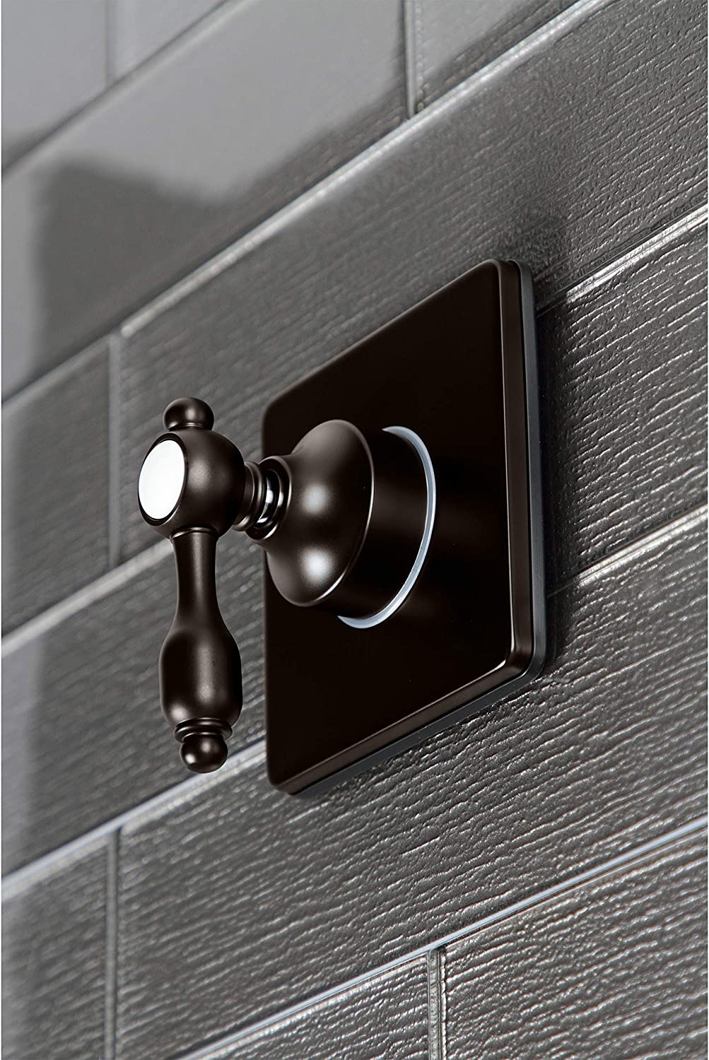 Kingston Brass KS3045TAL Tudor Three-Way Diverter Valve with Trim Kit, Oil Rubbed Bronze