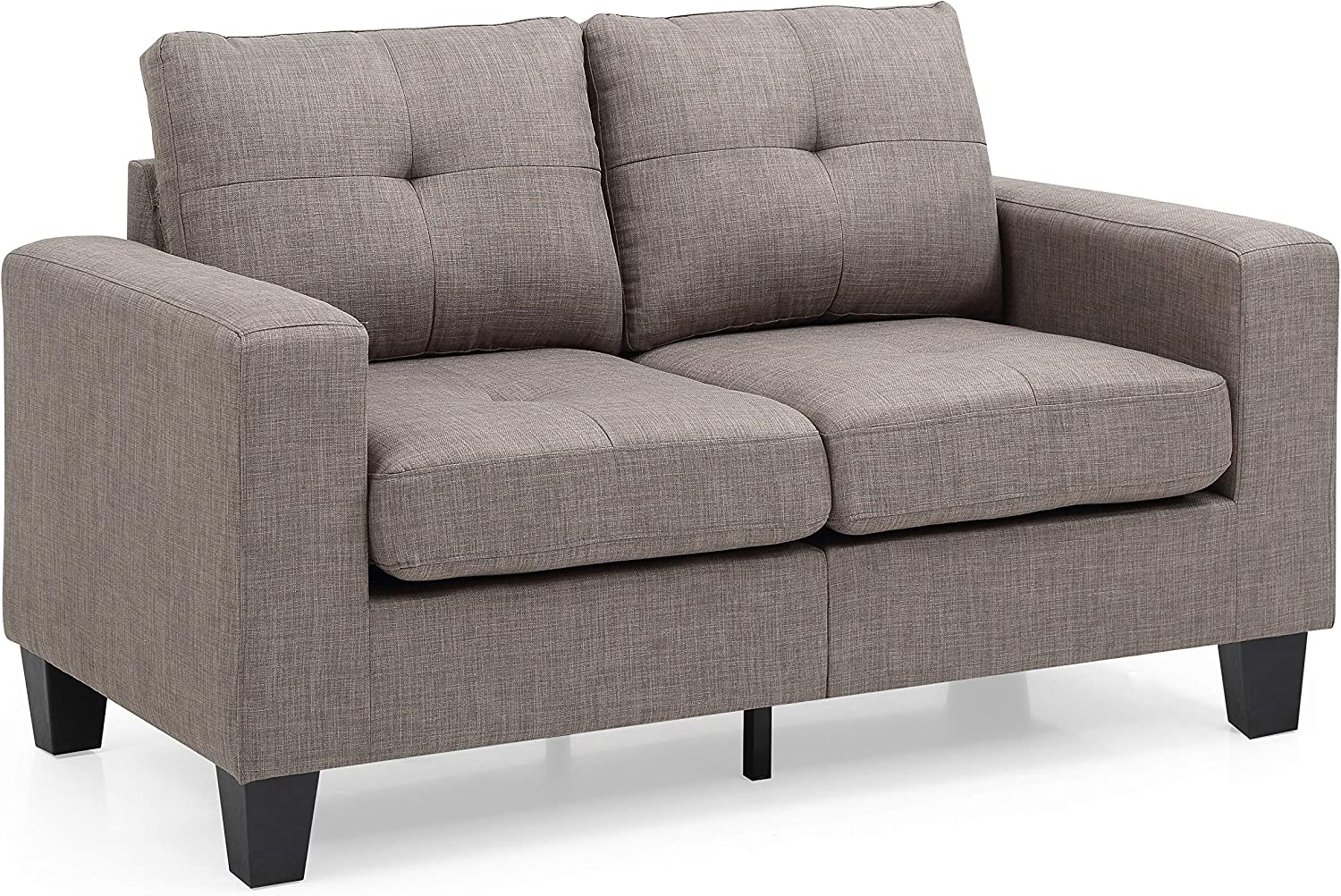 Glory Furniture Newbury Loveseat, Gray. Living Room Furniture 36&#34; H x 58&#34; W x 32&#34; D