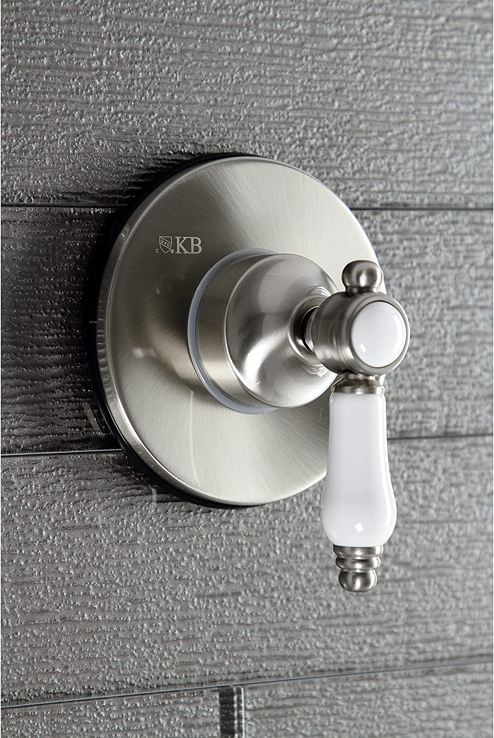 Kingston Brass KS3038BPL Bel-Air Three-Way Diverter Valve with Trim Kit, Brushed Nickel